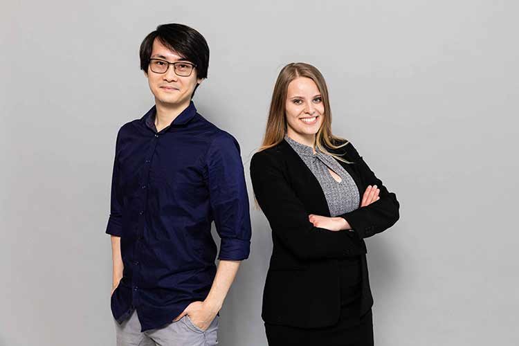 Die Gründer von Anymate Me Kay Law und Julia Leduc